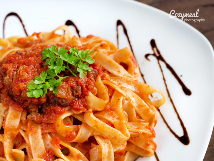 Tagliatelle all' Amatriciana