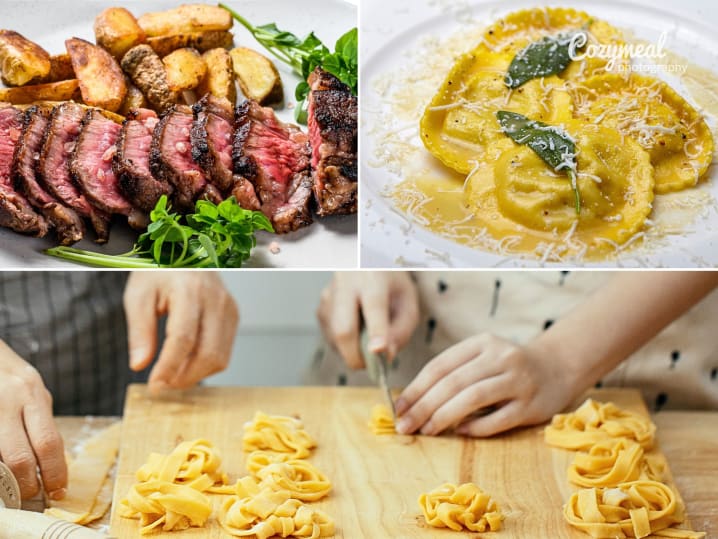 Team Building menu of culinary creations