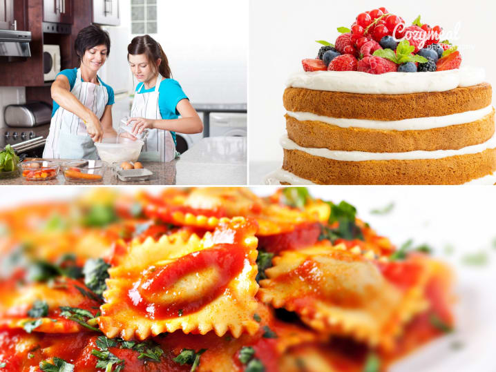 teens' cooking class series where they learn to bake, make fresh pasta and more