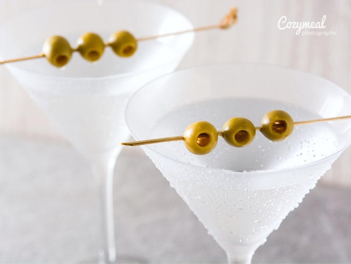 Two Martinis on kitchen counter Canva