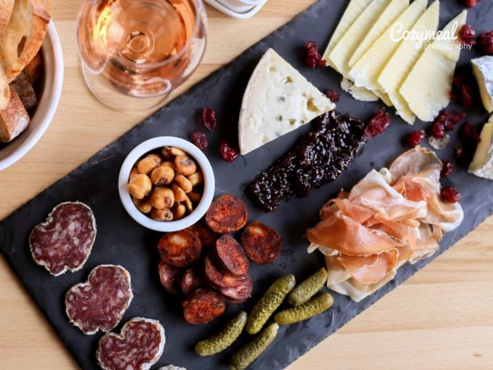 meat and cheese charcuterie board