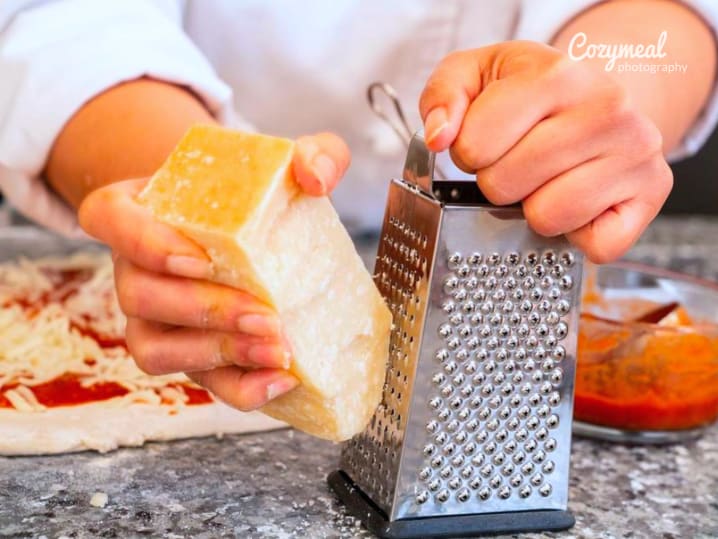 artisan pizza grate Parmesan