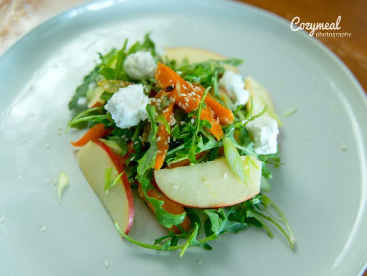 arugula carrot goat cheese salad
