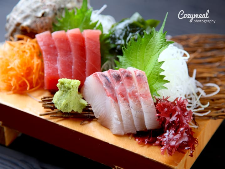 assorted sashimi
