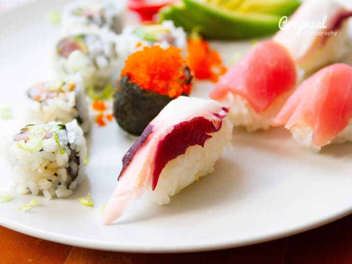 assorted sushi