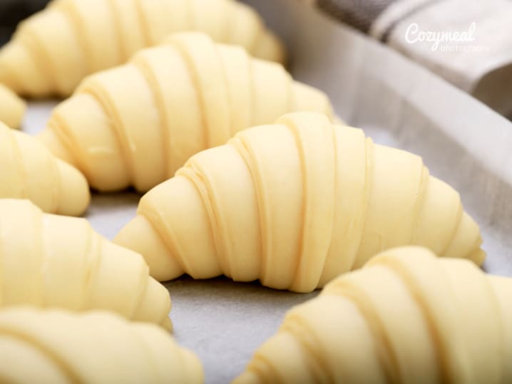 baking croissants