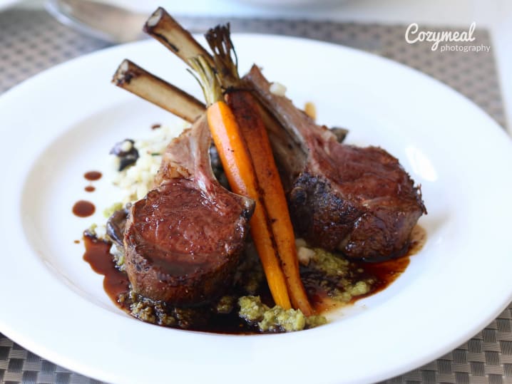 balsamic lamb chops with carrots