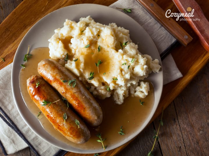 bangers and mash