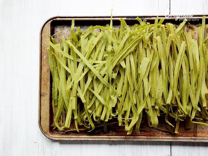 basil linguini pasta