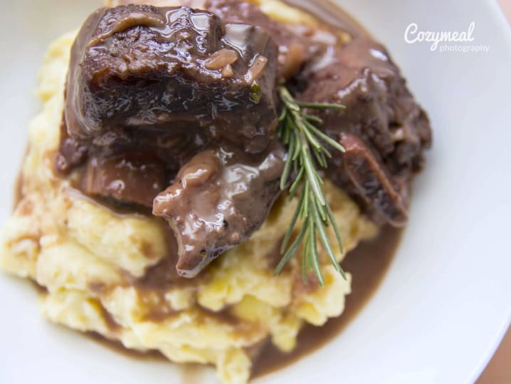 braised short ribs with parsnip puree