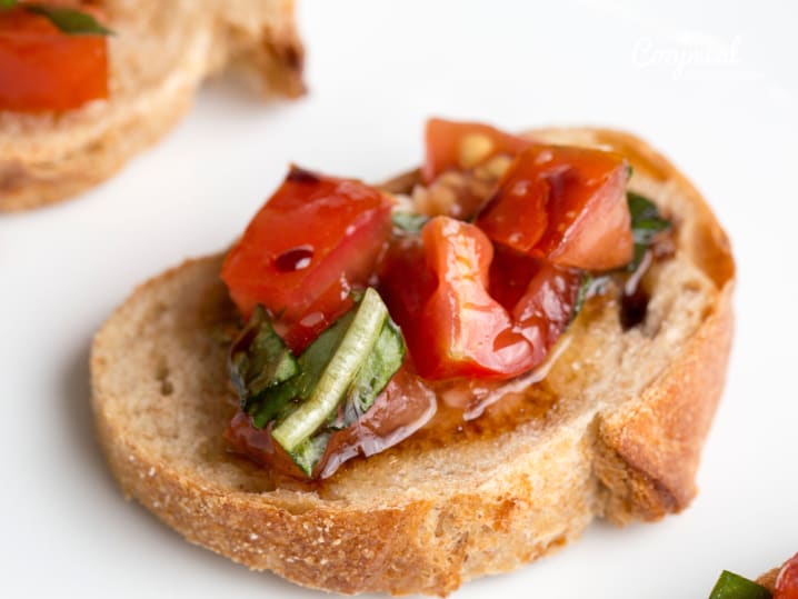 bruschetta on sourdough bread