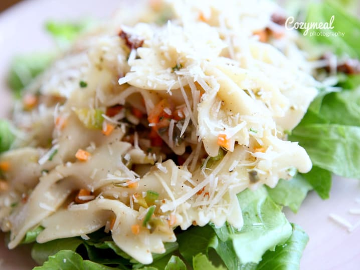 cajun pasta with shrimp and bowtie