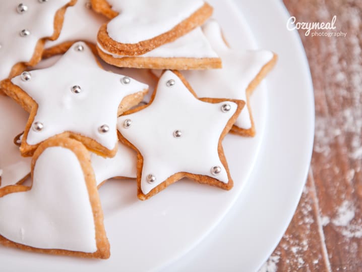 chef mel's sugar cookies with white icing