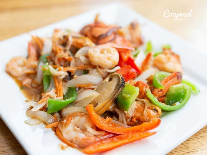 Seafood stir fry