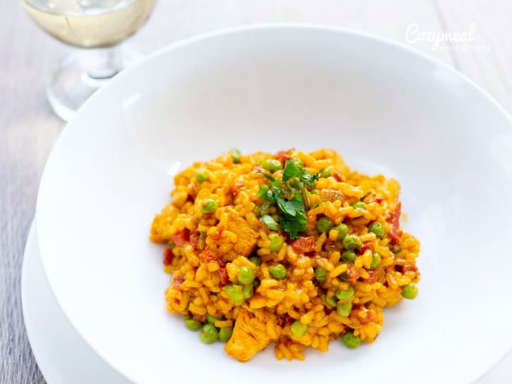 chicken and chorizo paella