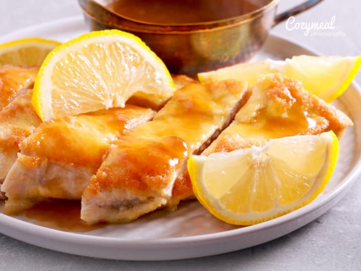 chicken cutlets with lemon wine buerre blanc