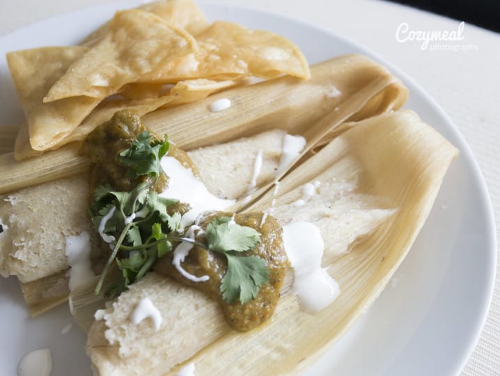 chicken tamales with salsa verde