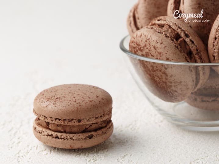 chocolate macarons
