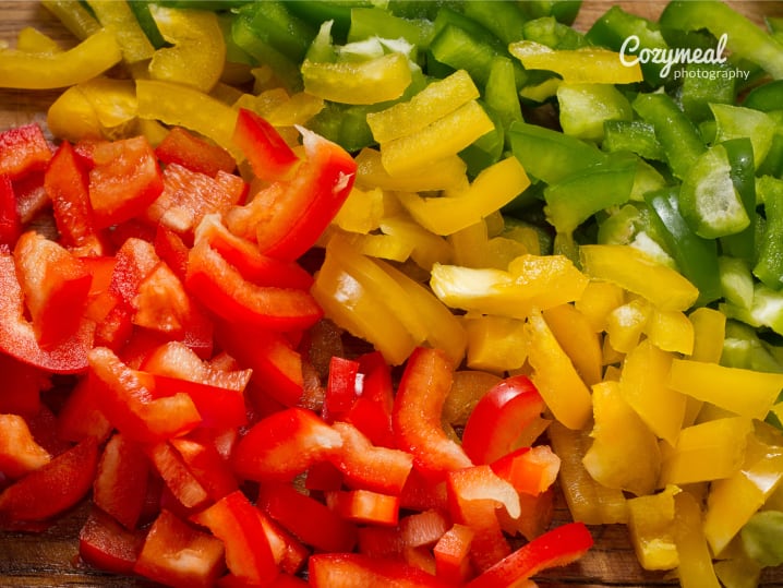 chopped veg