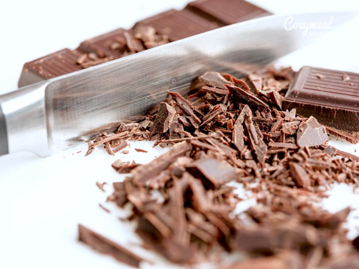 chopping chocolate bars
