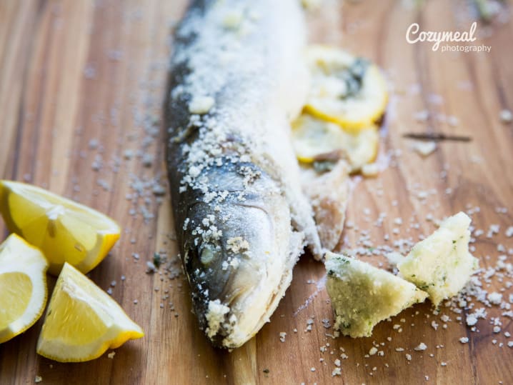 Lemon and Herb Sea Salt Crusted Branzino 