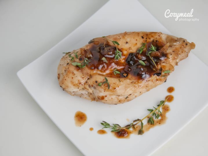 Chicken breast with sauce