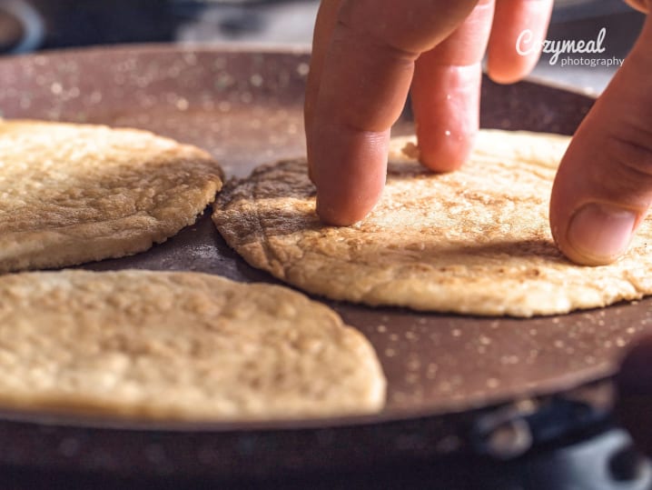 cooking tortillas