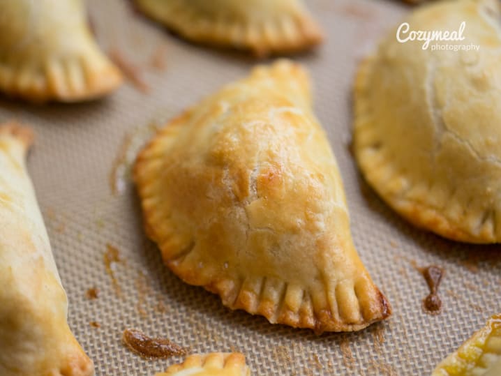 Spicy peach pork empanadas 