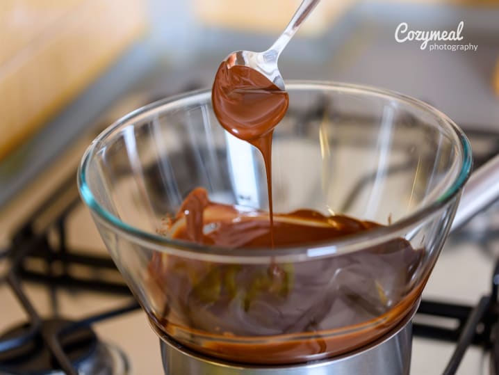 melting chocolate in a double boiler
