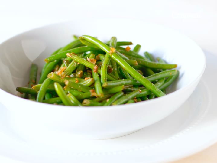 haricots verts in lemon vinaigrette