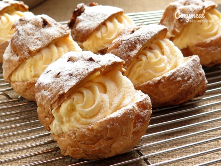 Cream Puffs with Espresso Whipped Cream