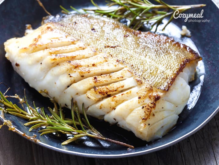 seared halibut