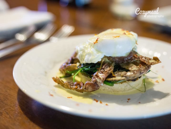 soft shell crab benedict