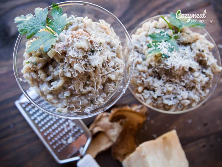 mushroom risotto