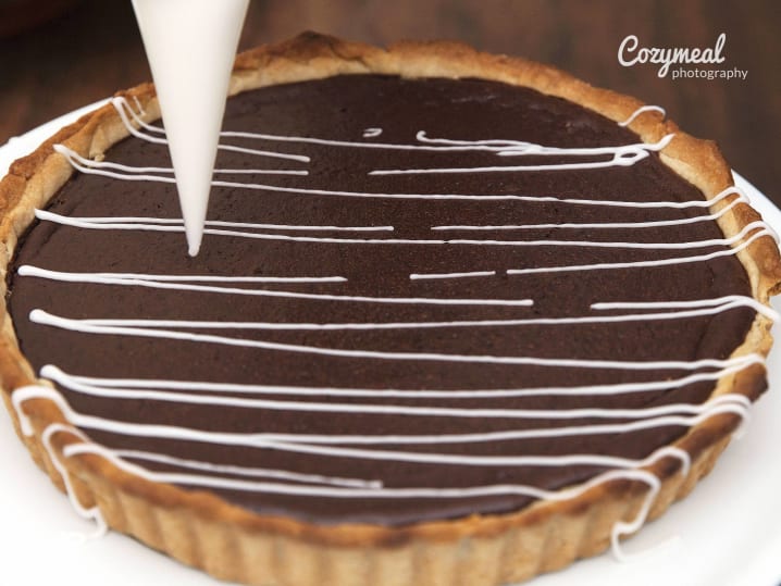 chocolate almond tart