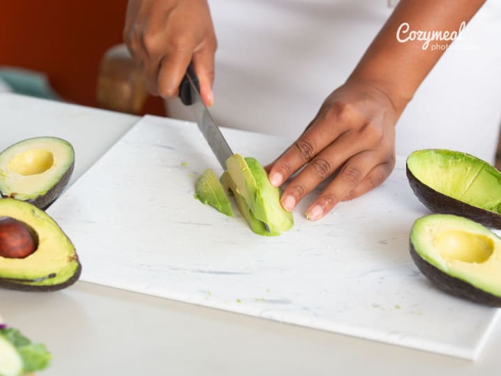 3 chef slicing avocados for homemade guacamole copy