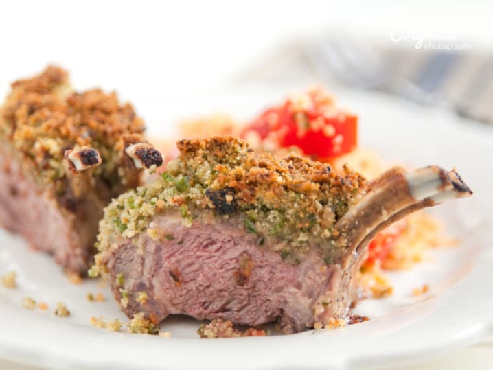 crusted lamb