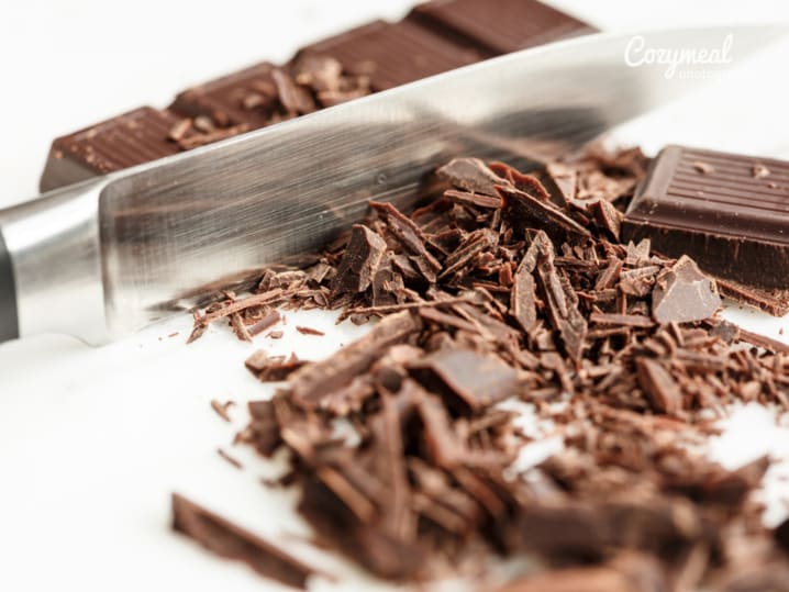 cutting chocolate