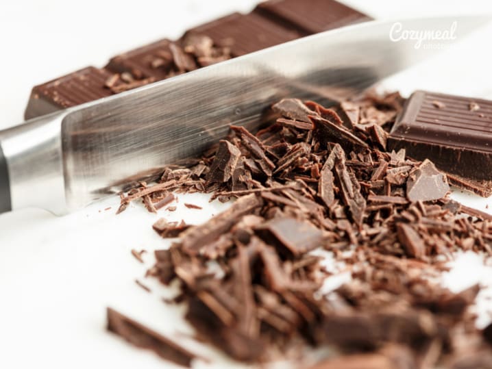 cutting chocolate