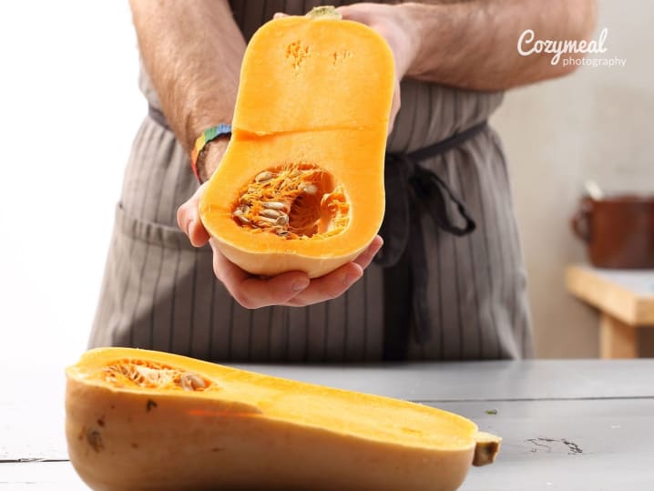 cutting squash
