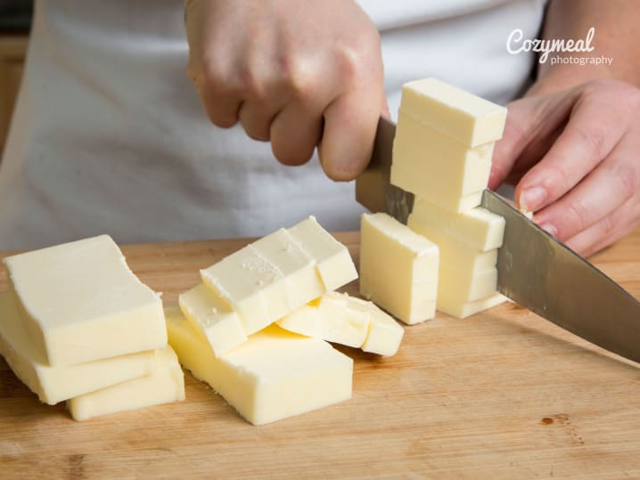 cutting butter