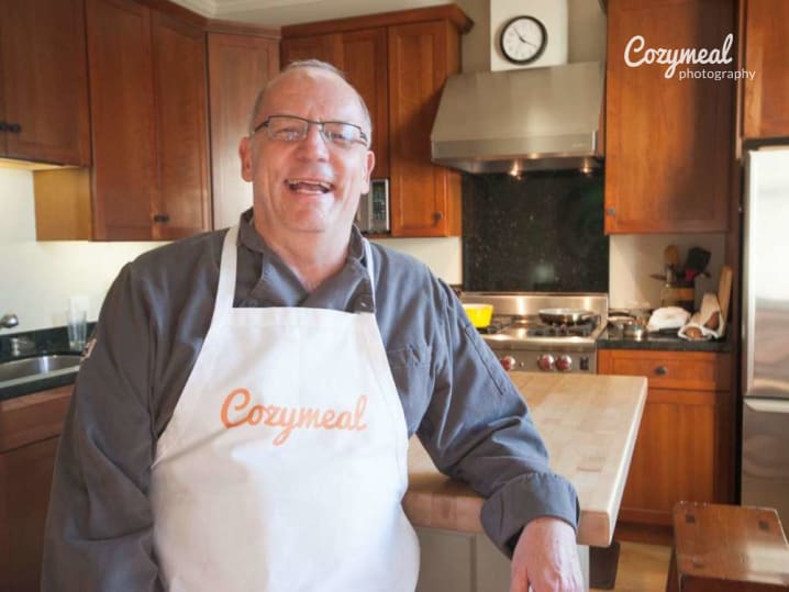 Chef in his kitchen