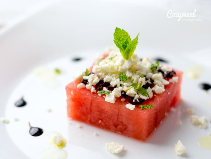 feta and mint watermelon salad