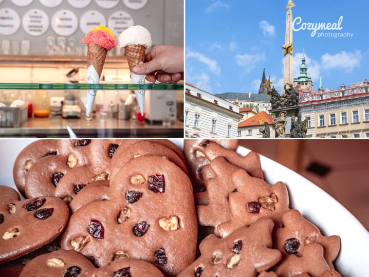 Prague tour   ice cream and cookies