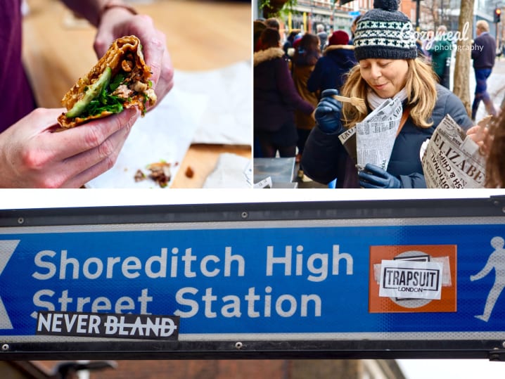 private food tour through shoreditch london