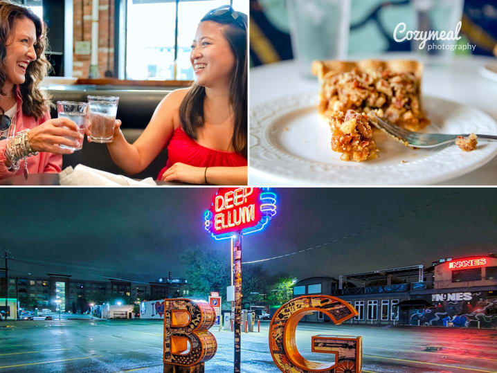 private dallas tour   the deep ellum BIG sign and bourbon pecan pie