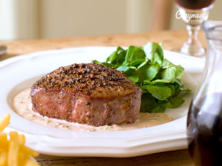 french steak au poivre