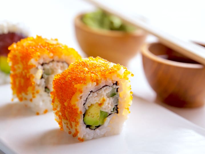 fresh california sushi rolls