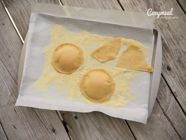 making ravioli