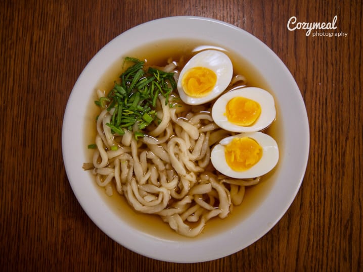 fresh udon soup